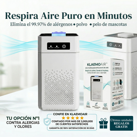 KlaemoAIR™ Respira un hogar más limpio cada día